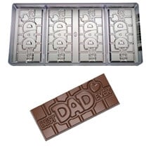 Chocoladevorm Tablet "best dad ever"