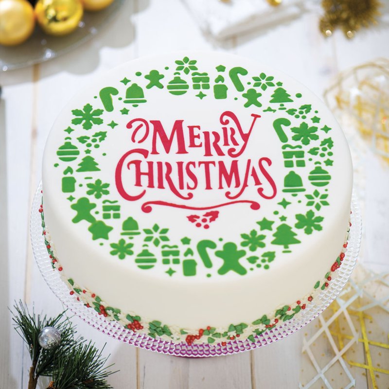 Stencil Merry Christmas - Afbeelding 2