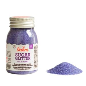 Decora Glitter Suiker Paars - 100 g