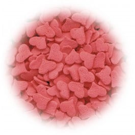 Suiker Confetti Hartjes Rood 100 gram