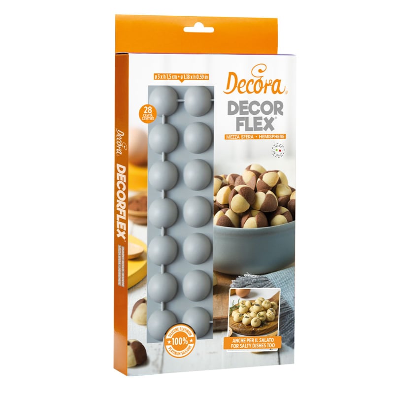 Siliconen Bakvorm Halve Bol 3cm - Afbeelding 2