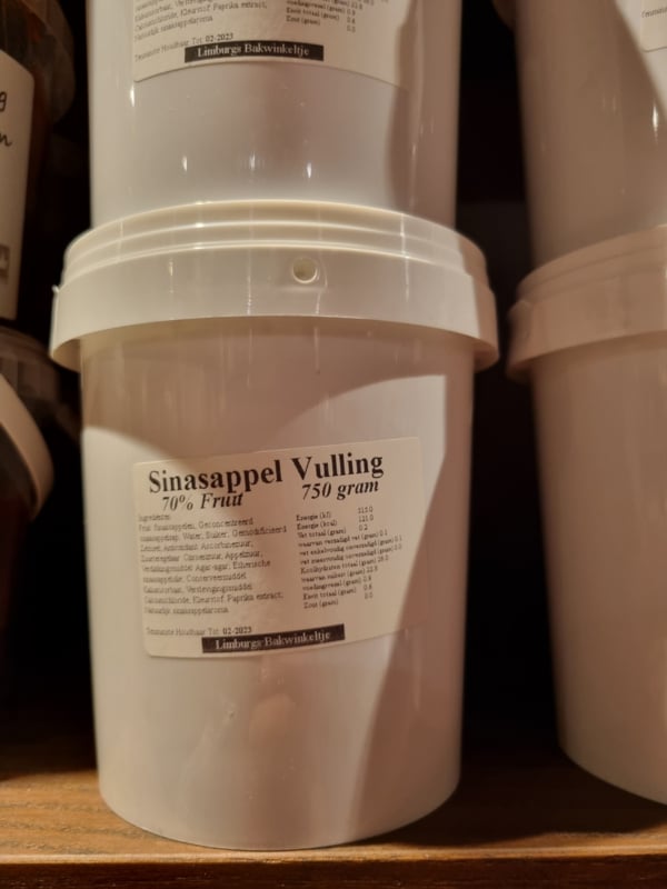 Taart- en Vlaaivulling Sinasappel - 750 g