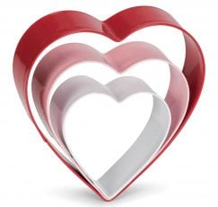 Uitsteekvorm Set Hart RVS