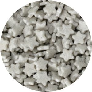 Suiker Sterretjes Zilver - 100 g
