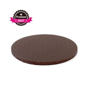 Taart Onderlegger / Drum Bruin 25 cm