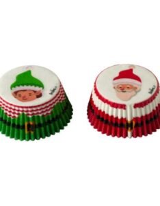 Muffin Vormpjes Kerstman met Elf