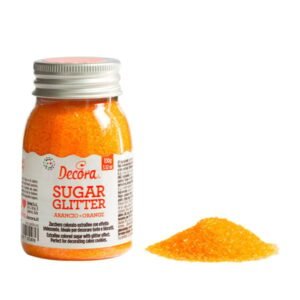 Decora Glitter Suiker Oranje - 100 g