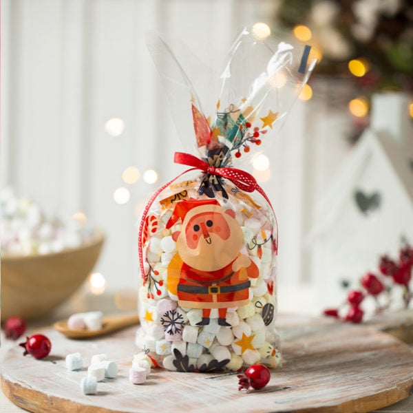 Cellofaan Zakjes Kerstman - Afbeelding 2