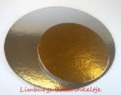 Goud Kartons Rond 20 cm 10 stuks