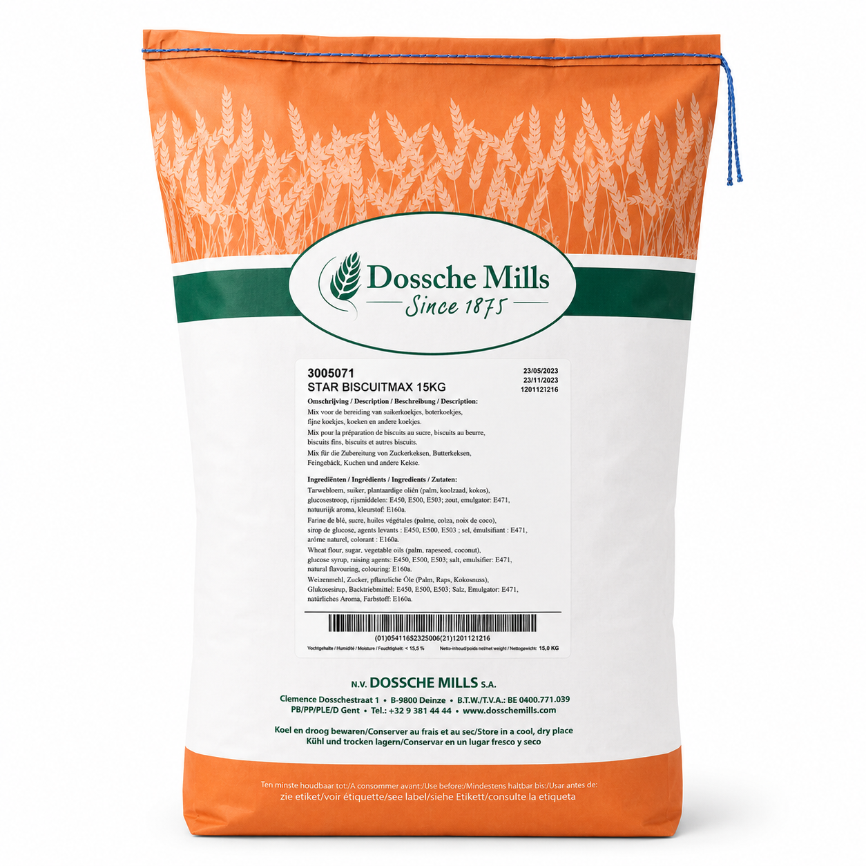 Dossche Mills Biscuitmax Moscovisch / kapselmix - 15 Kg