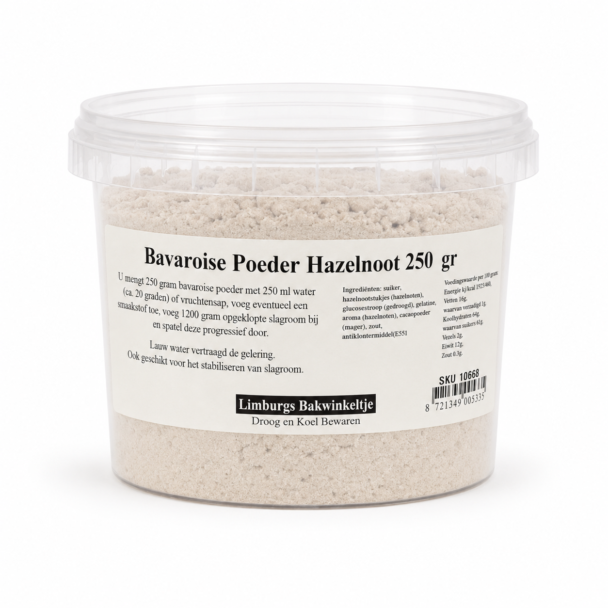 Bavaroise Poeder Hazelnoot - 250 g
