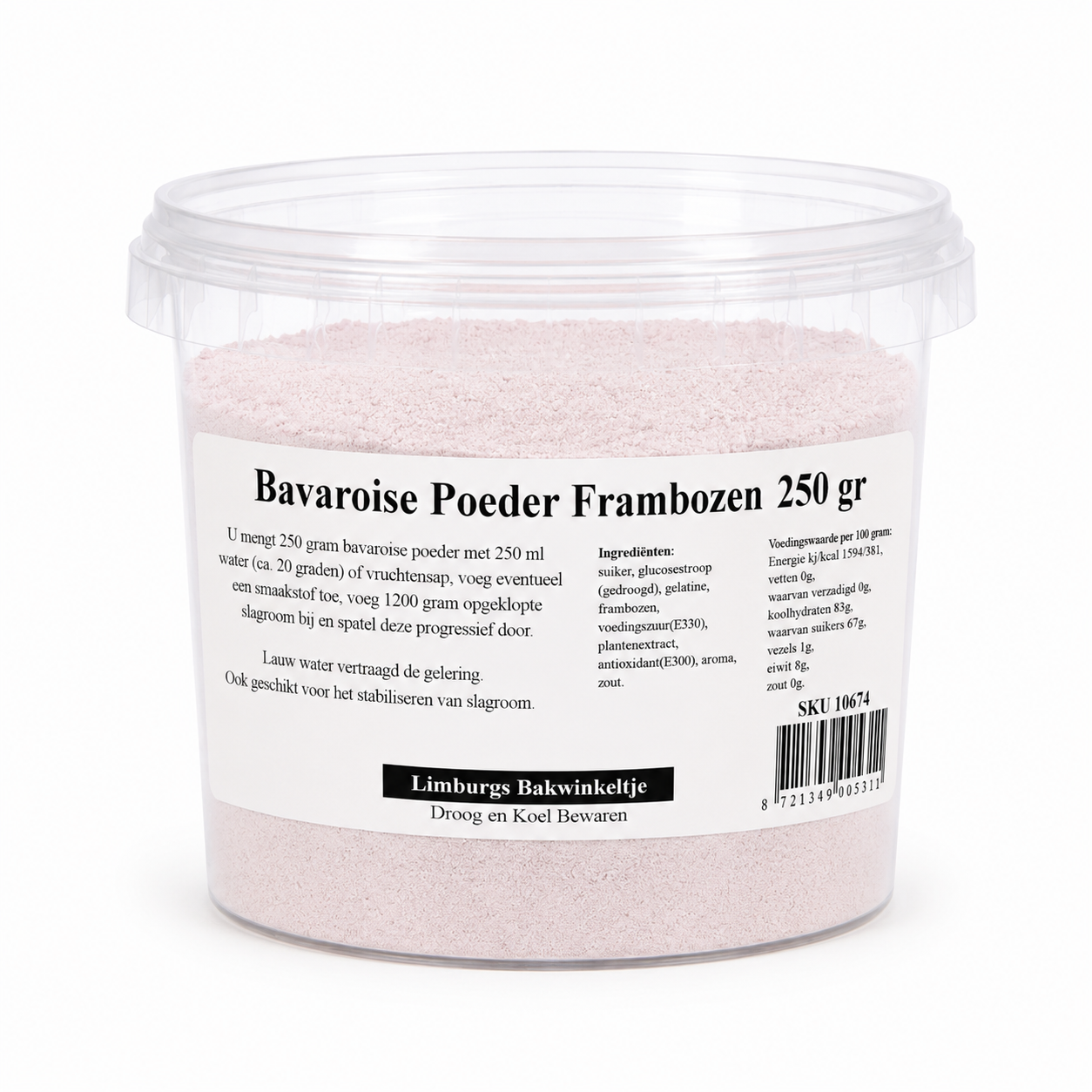 Bavaroise Poeder Framboos - 250 g