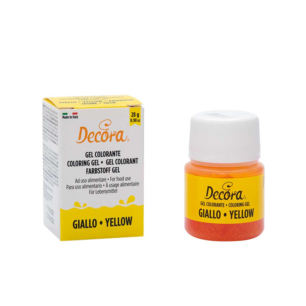 Decora Colorgel Geel - 28 g - Limburgs Bakwinkeltje
