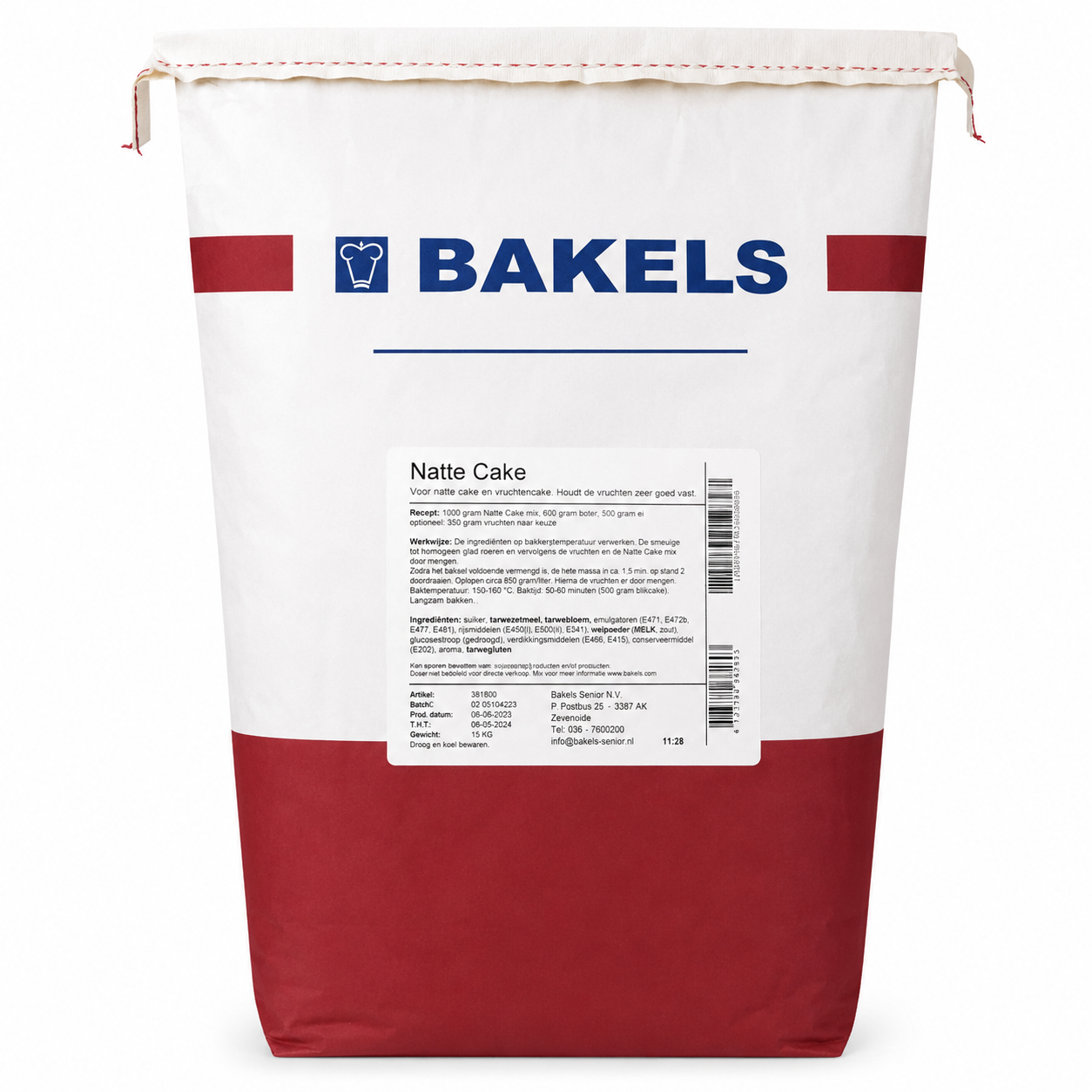Bakels Luxe Natte Cakemix - 15 Kg
