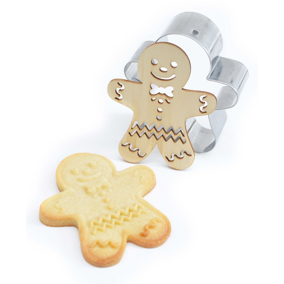 Scrap Cooking Uitsteker Gingerbread Man met sjabloon - Afbeelding 2