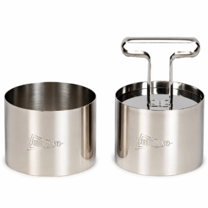 Patisse Garneerringen met Uitdrukker – RVS Ø 9 × 5,5 cm (Set van 3)