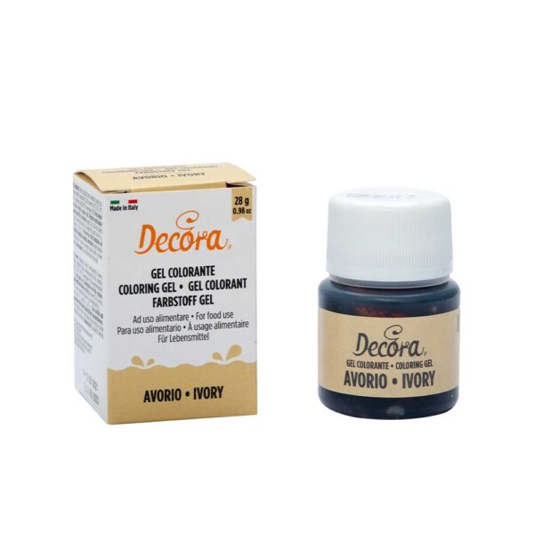 Decora Colorgel Ivoor – 28 g - Limburgs Bakwinkeltje
