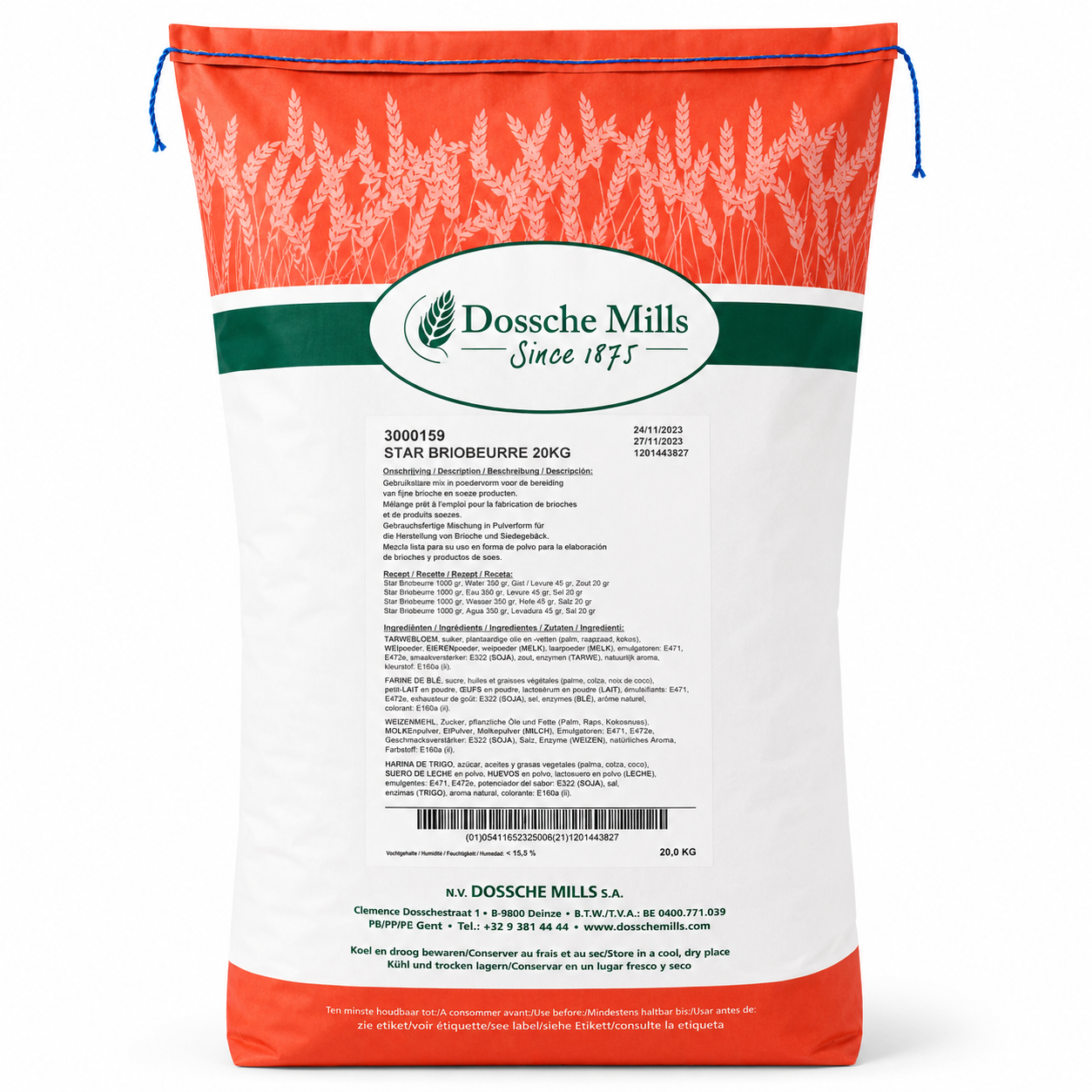Dossche Mills Star Briobeurre - 20 Kg