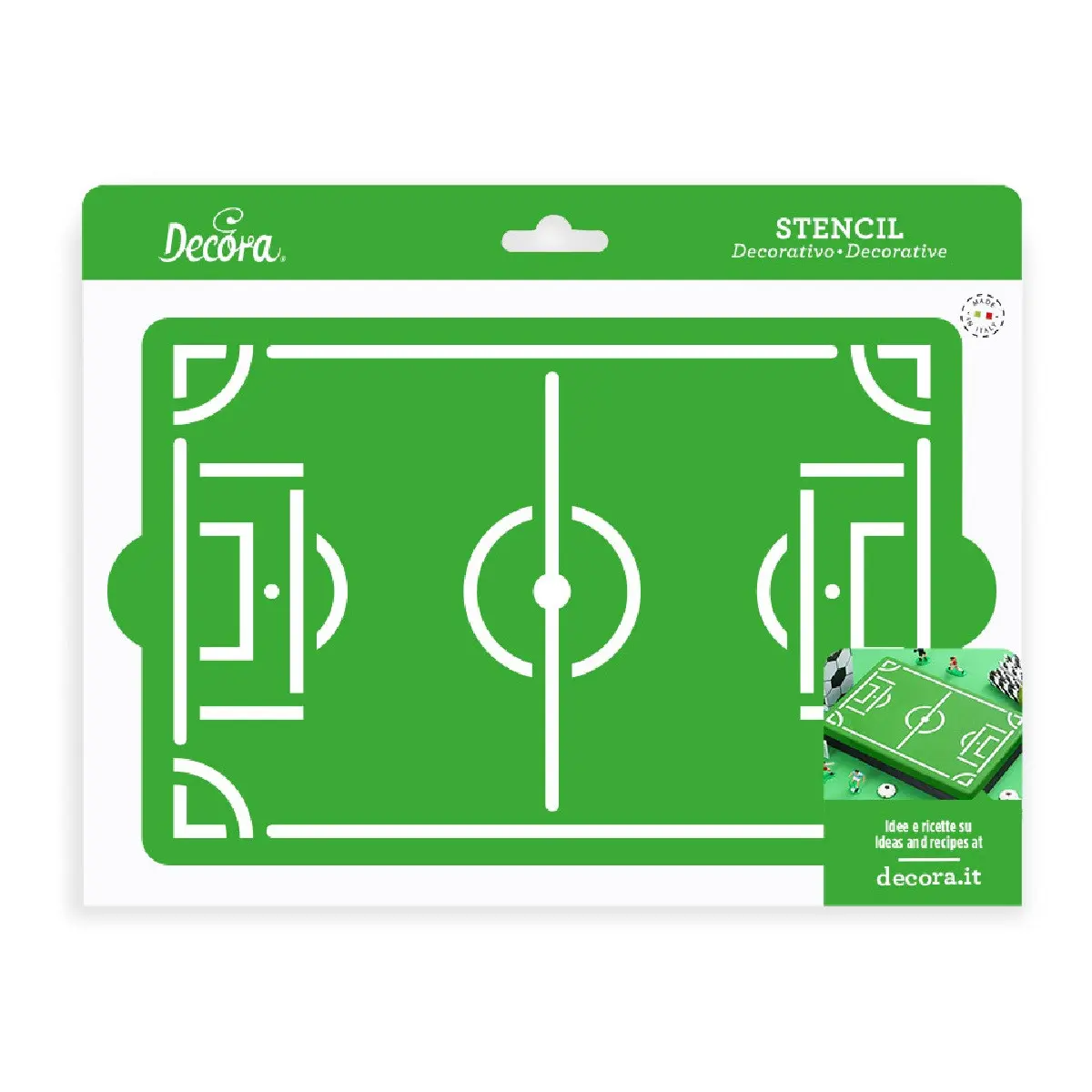 Decora Stencil Voetbalveld 30 x 20cm