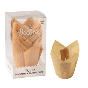 Muffin Vorm Tulp Zand 24st