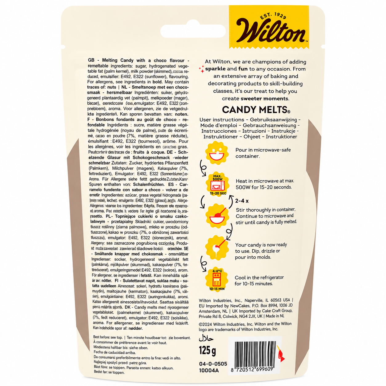 Wilton Candy Melts® 125g - Lichte Cacao - Afbeelding 2