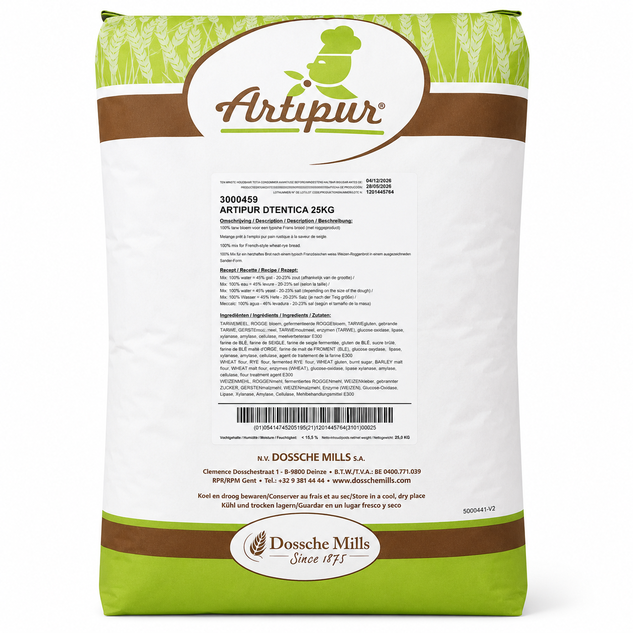 Dossche Mills Otentica - 25 Kg